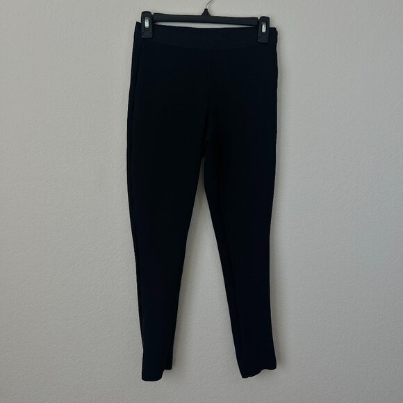 J Crew Leggings Womens 4 Black Gigi Pant Side Zip Closure Ponte Career - Picture 1 of 8